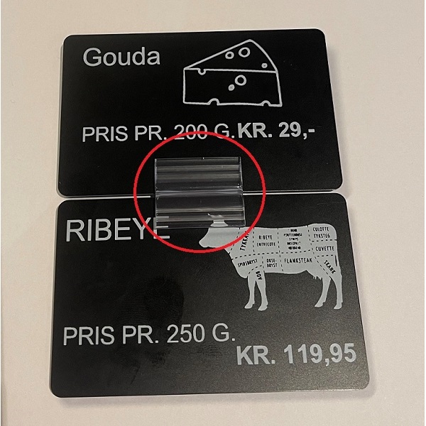 Bilde av H gripper sign holder / Price sign holder for larger signs. 60270210 (DE,SE,NO,FI,RO,PL)